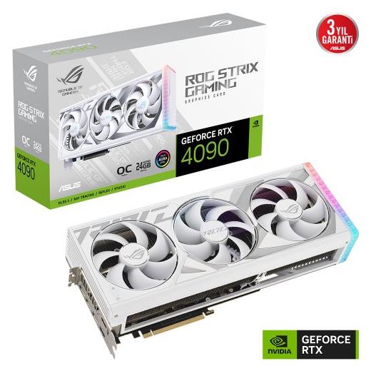 Asus Rog-Strıx-Rtx4090-O24G-Whıte 24Gb Gddr6X Hdmı Dp 384Bit