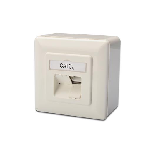 Dn-9007-S-1 Digitus Sıva Üstü İkili Rj-45 Priz, Cat. 6A Class Ea, Shielded (Zırhlı), 2 X Rj45