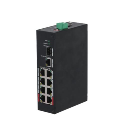 Dahua Pfs3110-8Et-96-V2 8 Port 8Xfe-1Ge-1Xge/Sfp 96W Poe Yönetilemez Switch