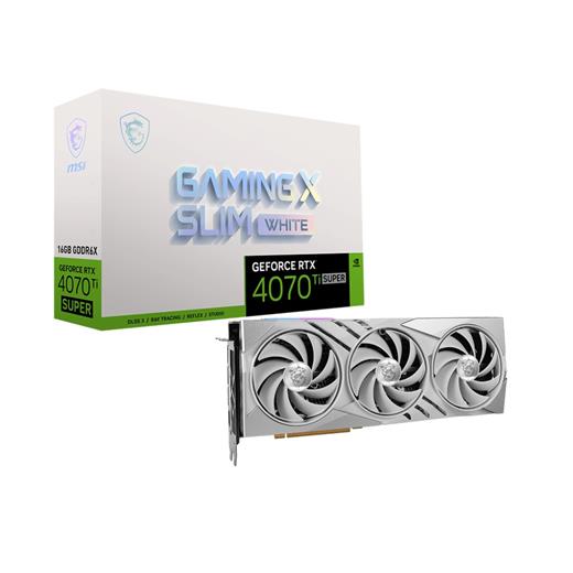 Msı Geforce Rtx 4070 Ti Super Gamıng X Slım Whıte