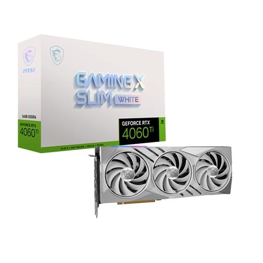 MSI GEFORCE RTX 4060 TI GAMING X SLIM WHITE 16GB GDDR6 DLSS3 128BİT