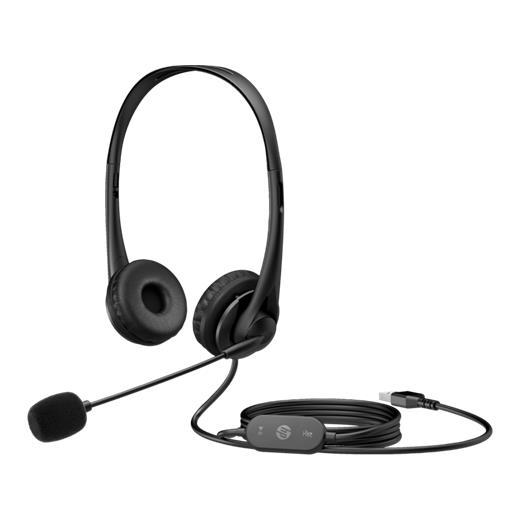 HP 428H5AA Usb Kablolu Stereo Mikrofonlu Kulak Üstü Kulaklık - Siyah - 428H5AA