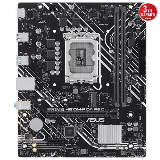 Asus Prıme H610M-F D4 R2.0 Ddr4 3200Mhz Matx