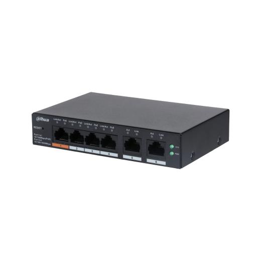 Dahua Cs4006-4Et-60 4 Port 4Xge-2Xge Yönetilebilir 60W Poe Switch
