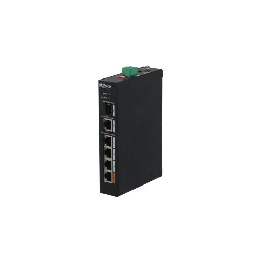 Dahua Pfs3106-4Et-60 4 Port 4Xfe-2Xfe Yönetilemez 60W Poe Switch