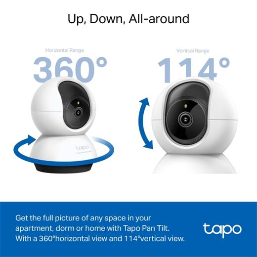 TP-LINK TAPO C220 360° YAPAY ZEKA DESTEKLİ KABLOSUZ IP KAMERA 2K