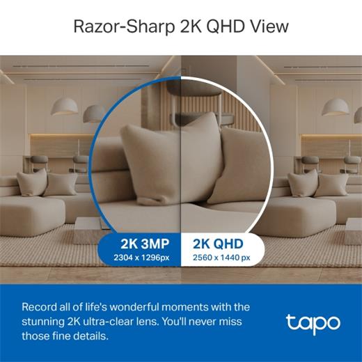 TP-LINK TAPO C220 360° YAPAY ZEKA DESTEKLİ KABLOSUZ IP KAMERA 2K