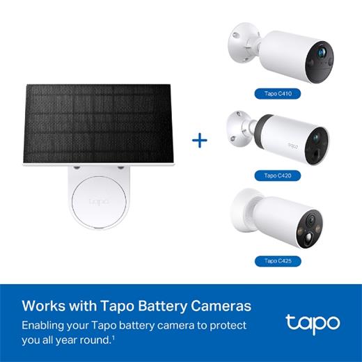 TP-LINK TAPO A201 BATARYALI KAMERA GÜNEŞ ŞARJ PANELİ 2,5W TAPO A201