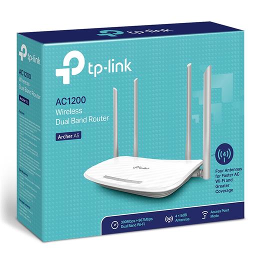TP-LINK ARCHER A5 300MBPS-867MBPS DUAL BAND KABLOSUZ-AC ROUTER ARCHER A5