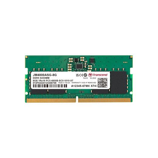 Transcend 8Gb(1X8Gb) 4800Mhz Sodımm Cl40 Ddr5 Notebook Ram (Jm4800Asg-8G)