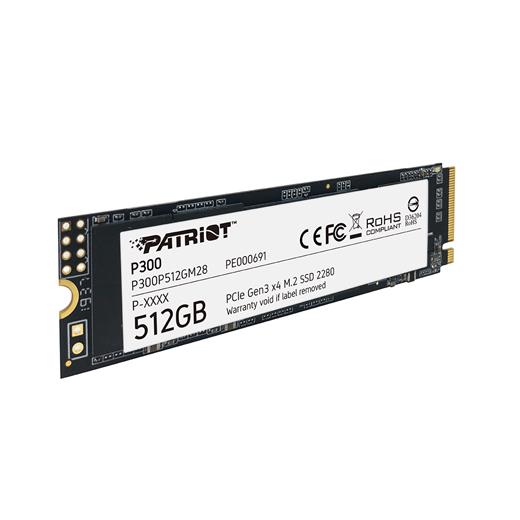 Patriot P300 512Gb 1700/1100Mb/S Nvme M.2 Ssd Disk (P300P512Gm28)