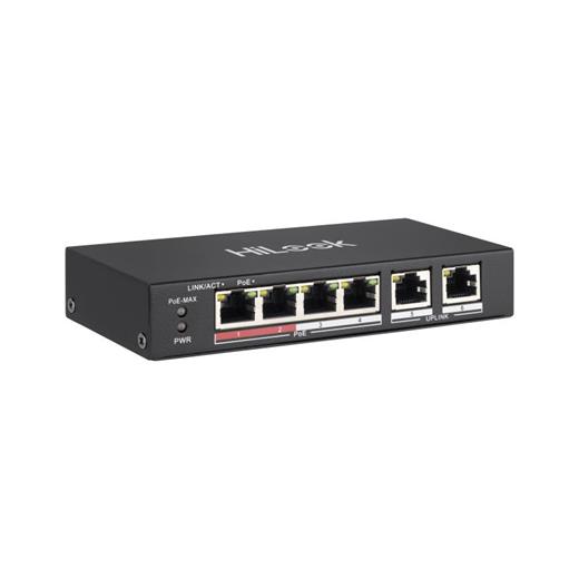 Hılook Ns-0106P-35 4Xfe + 2Xge Yönetilemez 35W Poe Switch