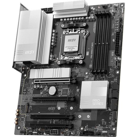 Msı Mb Pro B850-P Wıfı Am5 Ddr5 8200Mhz(Oc) Hdmı 3X M.2 Usb 10Gbs 5G Lan Wı-Fı 7 Atx
