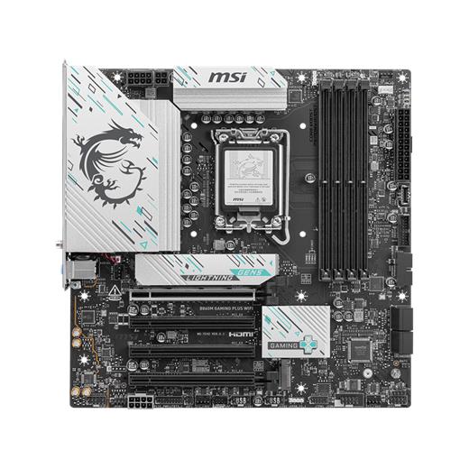 Msı B860M Gamıng Plus Wıfı Soket 1851 Ddr5 8600Mhz(Oc) 3Xm.2 1X Tb4 Hdmı Dısplay 5G Lan Wıfı 7 Matx