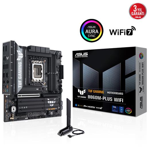 Asus Tuf Gamıng B860M-Plus Wıfı Lga1851 Ddr5 Dp Hdmı Matx Anakart