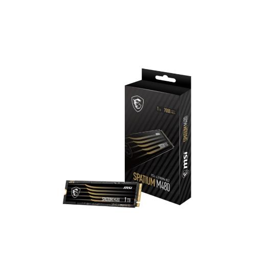 1Tb Msı Ssd Spatıum M480 Pro Pcıe 4.0 Nvme M.2 7400/6000Mb/S