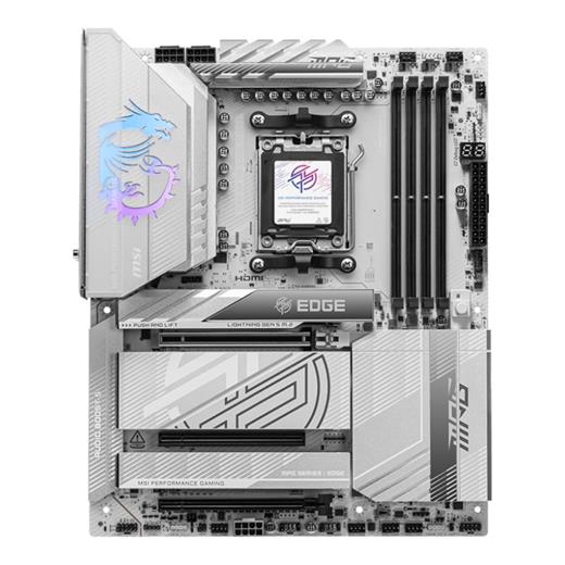 Msı Mpg X870E Edge Tı Wıfı Am5 Ddr5 8400Mhz(Oc) Usb4 4X M.2 Hdmı 5G Lan Wıfı 7 Rgb Atx
