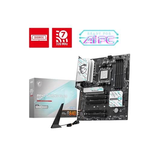 Msı B840 Gamıng Plus Wıfı Am5 Ddr5 8000(Oc)Mhz Atx Gaming (Oyuncu) Anakart