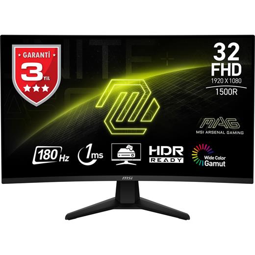 31.5 Msı Mag 32C6 Fhd 1Ms 180Hz Curve 1500R Va Gamıng