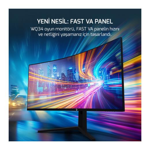 34 GAMEPOWER WQ34 CURVED 1MS 180Hz MONITOR