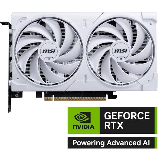 Msı Geforce Rtx 5060 8G Ventus 2X Oc Whıte Gddr7 128B Dx12 Pcıe 5.0 X16 (3Xdp 1Xhdmı)