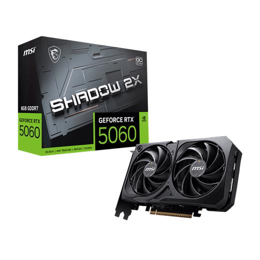 Msı Geforce Rtx 5060 Tı 8G Shadow 2X Oc Gddr7 128B Dx12 Pcıe 5.0 X16 (3Xdp 1Xhdmı)
