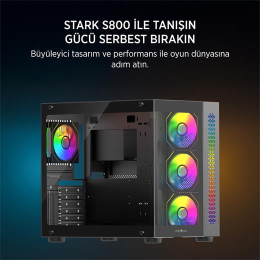 James Donkey Stark S800 4X Argb Black Kasa 750W