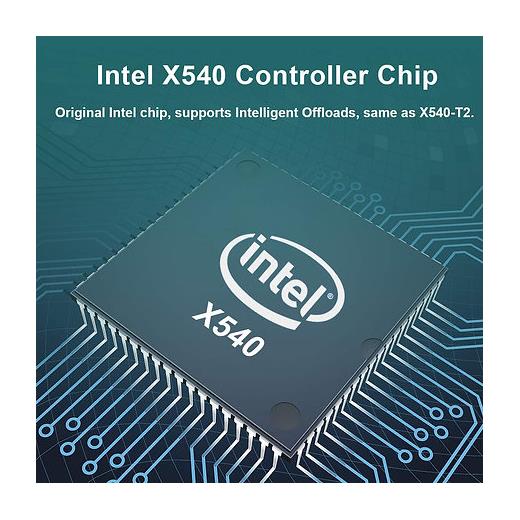 Intel X540-T2 DP Dual / 2 Port 10GbE PCI-E X8 Ethernet Kart