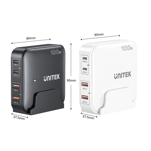 Unitek 100W Masaüstü Gan Şarjistasyon Beyaz (P1229Awh)