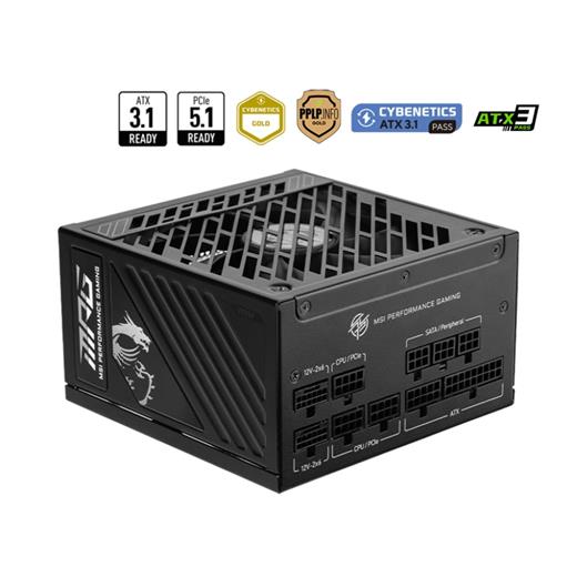 Msı Mpg A1000Gs Pcıe5 1000W 80+ Gold  Full Moduler