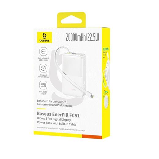 Baseus Enerfıll Fc51 Bıpow2 Pro 10000 22.5W Beyaz