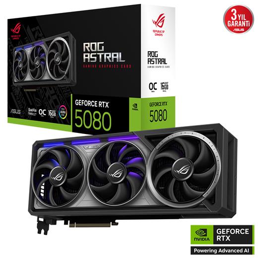 Asus Rog-Astral-Rtx5080-O16G-Gamın Ekran Kartı