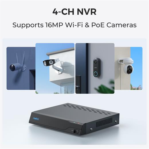 REOLINK NVS4 4 KANAL NETWORK KAYIT CİHAZI