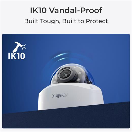 REOLINK P437 8MP 2.7-13.5MM (5X ZOOM) POE IP DOME KAMERA