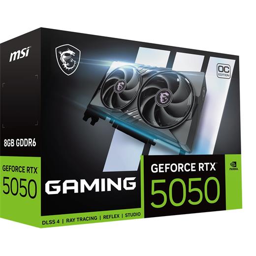 Msı Geforce Rtx 5050 8G Gamıng Oc Gddr6 128B Dx12 Pcıe 5.0 X16 (3Xdp 1Xhdmı)