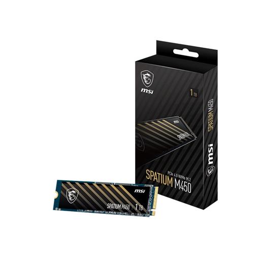 1Tb Msı Spatıum M450 Pcıe 4.0 Nvme M.2 V1 3400/2400Mb/S
