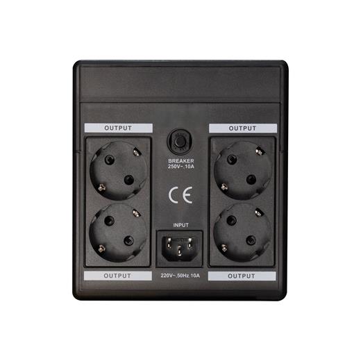 Necron SP Serisi 2000VA Line Interactive UPS- Kesintisiz Güç Kaynağı - 2x9Ah Akülü