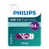 Phılıps 64Gb Usb 3.0 100/150Mb/S Fm64Fd00B/00