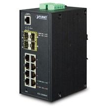 Pl-Igs-12040Mt Endüstriyel Tip Yönetilebilen Switch (Industrial Managed Switch)≪Br≫
8-Port 10/100/1000Base-T≪Br≫ 
4 X 1000Base-Sx/Lx/Bx Sfp/Mini-Gbıc Yuva (Port-9 İle Port-12 Arası), 100Base-Fx Sfp Uyumlu≪Br≫
Ip30, -40~75 Derece - 1