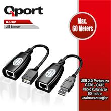 QPORT Q-UX2 60M USB EXTENDER 2Lİ PAKET - 2